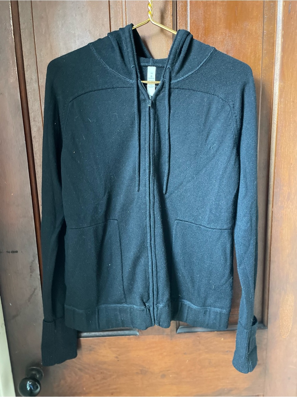 Lululemon women's size 10 black sweater jacket